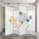 Chinese screen partition wall modern simple living room bedroom