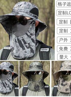 户外渔夫帽防晒帽定做