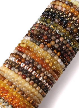 天然石水晶玛瑙手链中性风红玛瑙宝石弹力手串海外流行ins风手串