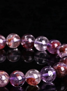 天然紫幽灵石手链女天然高级显贵好运紫气东来紫水晶手串礼物饰品