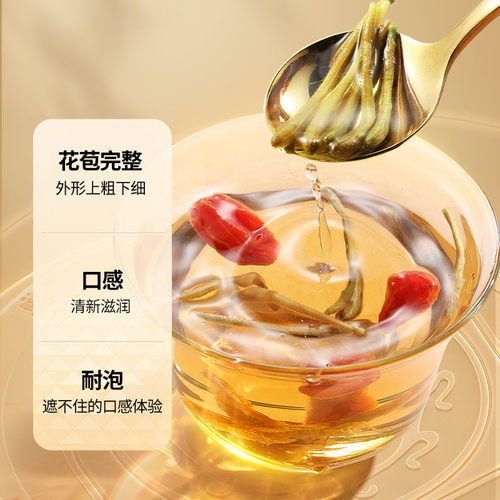 【正宗同仁堂品牌】北京同仁堂金银花茶泡茶养生茶官方旗舰店正品 - 图2
