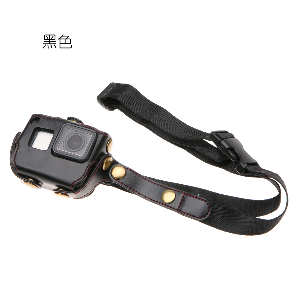 For GoPro Hero7/6/5 Black 配件皮套保护套防摔收纳包相机包肩带 - 图1