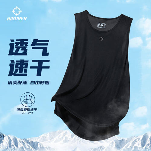 准者坎肩美式运动背心男夏季无袖速干健身篮球跑步宽松薄透气T恤 - 图2