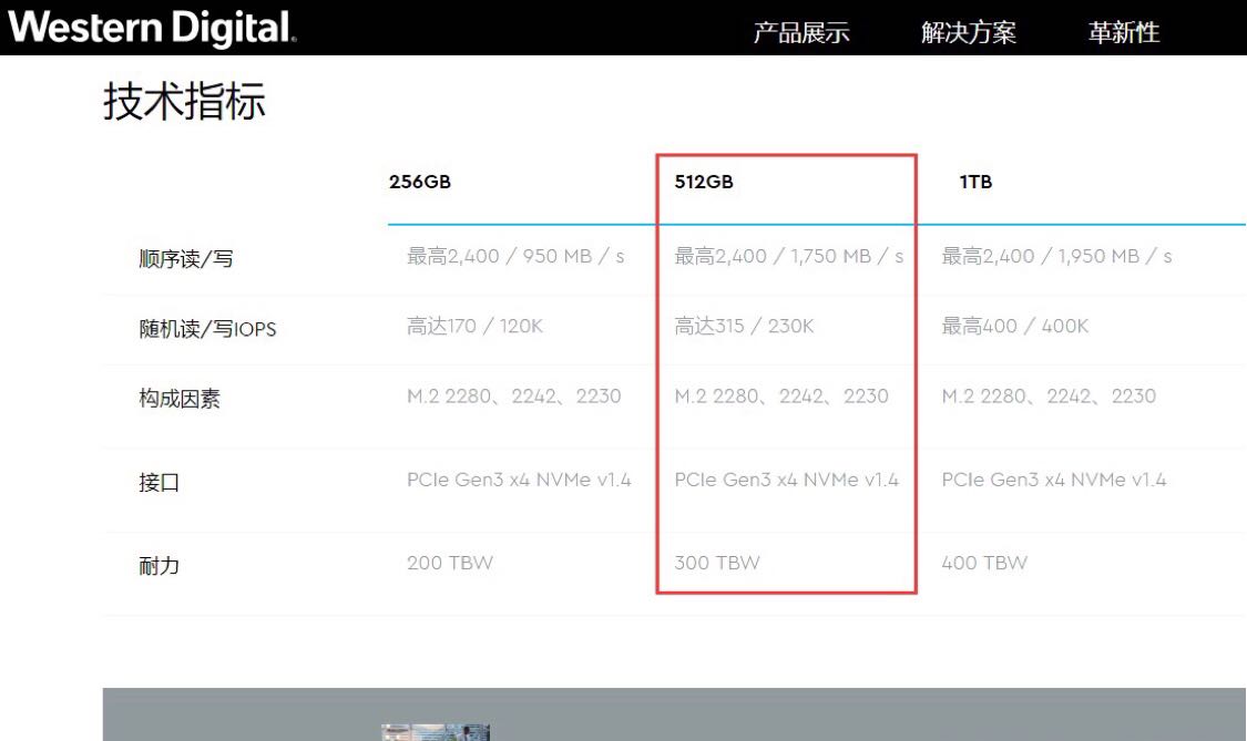 西数 SN530 2230 512G M.2 Nvme PCIE固态硬盘 西部数据 - 图1