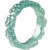 Natural A-grade jade blue water three-dimensional peach blossom ring ice jade ring couple gift for men and women prosperous peach blossom ring