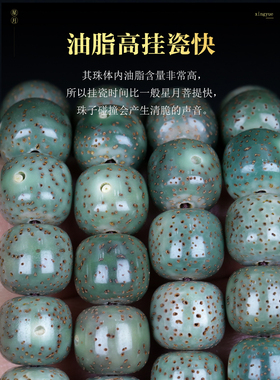 玩家级高货帝王绿全阴皮星月菩提