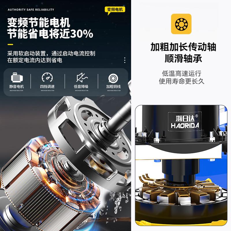 永磁变频鱼塘增氧机叶轮式养殖增氧泵全自动节能大功率曝气制氧泵 - 图0