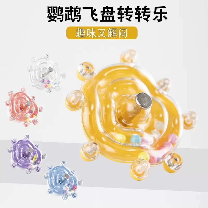 鹦鹉转转乐玩具啃咬解闷益智自嗨鸟旋转飞碟玩具虎皮牡丹玄凤用品,淘宝优惠券,粉丝福利购,淘宝优惠卷