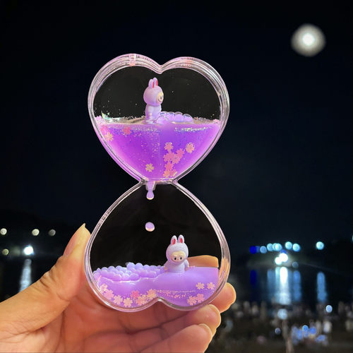 液体油滴沙漏解压创意桌面摆件送儿童生日礼物液体计时器减压神器 - 图2