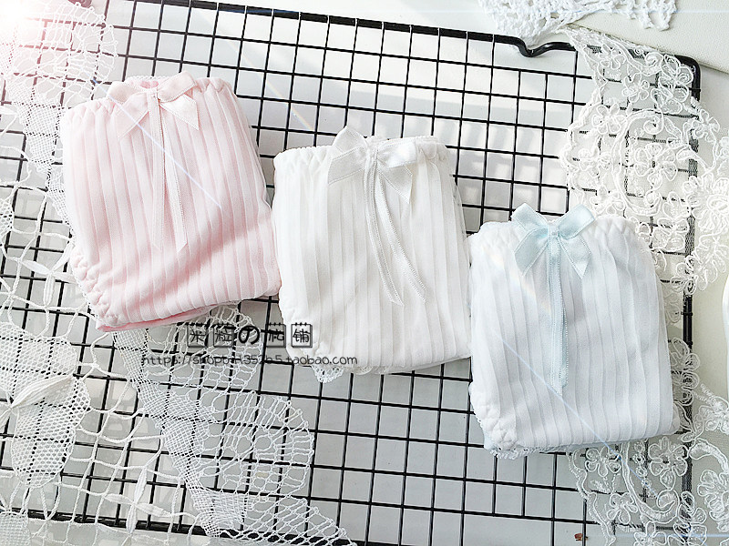 全店清仓 日系纯棉少女内裤三角裤胖次蝴蝶结小飞边纯色女式森系,淘宝优惠券,粉丝福利购,淘宝优惠卷