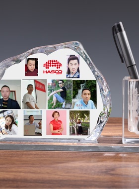 合影照片留念水晶相框定制