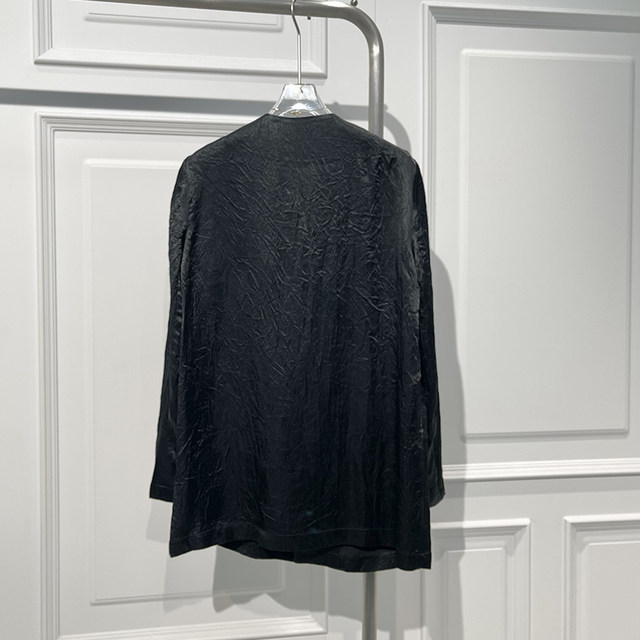 Elegant acetate gloss high-end suit jacket