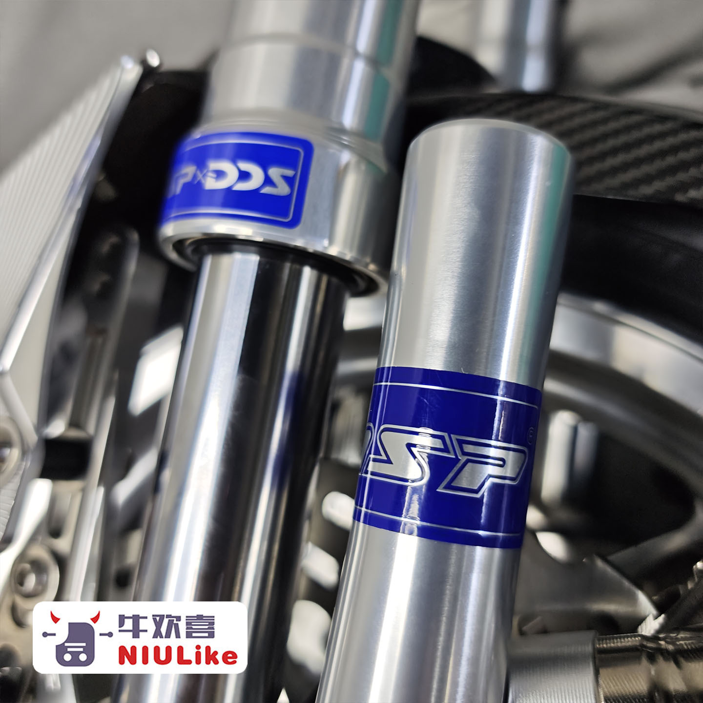 电动车前轮双碟套装185开档 九号MZ/猎户座/E300P/极核AE4小牛FXT - 图3