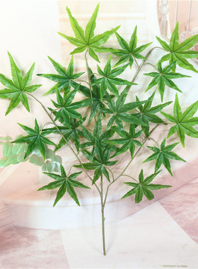 高档单支仿真园林绿植假树叶