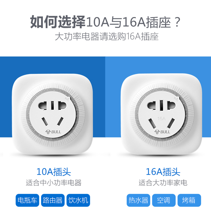 公牛定时器开关厨房热水器电动车自动断电插座智能倒计时间提醒器-图3