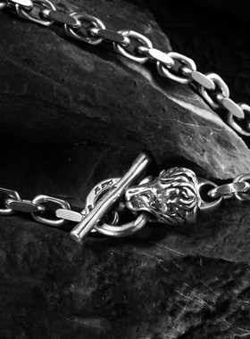 BillWallLeather狮子骷髅项链