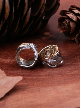 horizonblue金银羽毛项链隔珠