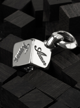 BWL纯银骰子吊坠官方正品