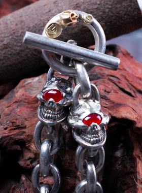 高山隆国内现货红眼骷髅点金手链