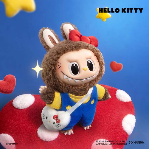 【官方正品】泡泡玛特拉布布HELLO KITTY联名三丽鸥毛绒挂件盲盒 - 图3