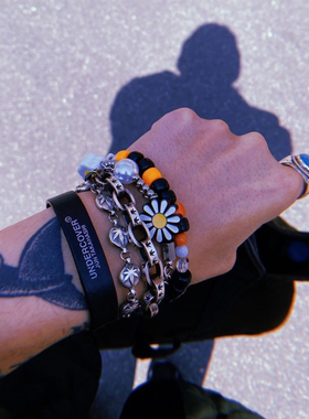 salute反战太阳花情侣手链