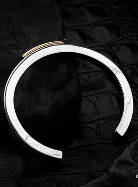 BillWallLeather金标细平打手镯