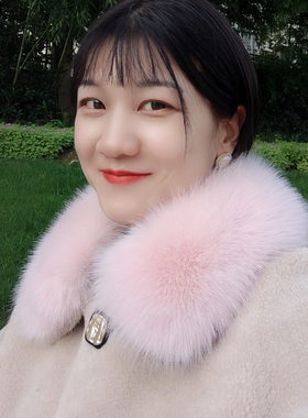仿真狐狸单买棉服假领子大衣