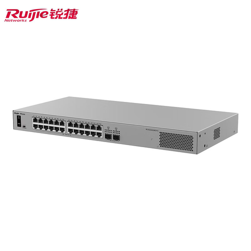 Ruijie锐捷睿易26口交换机RG-ES224G2MS-P-E 24口千兆POE供电+2口2.5G光SFP口 AI云网管型网络集线器 智能 - 图1