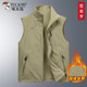 Woodpecker autumn and winter men's polar fleece vest jacket