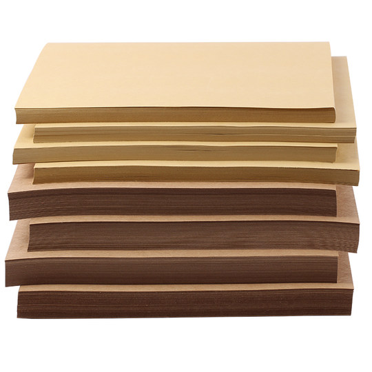 4 Blatt 8K-Kraftpapier, Kunstkarton, Kraftkarton