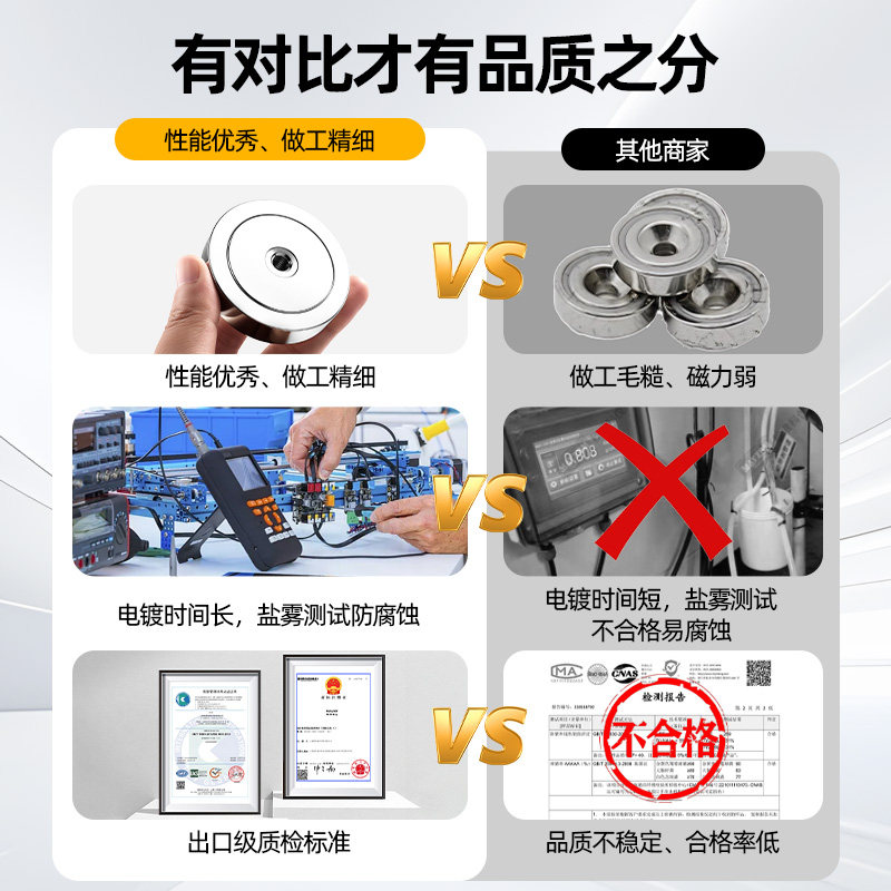 钐钴锅磁耐高温350℃强力磁铁底座带钢壳防摔吸铁石内螺纹孔/沉孔,淘宝优惠券,粉丝福利购,淘宝优惠卷