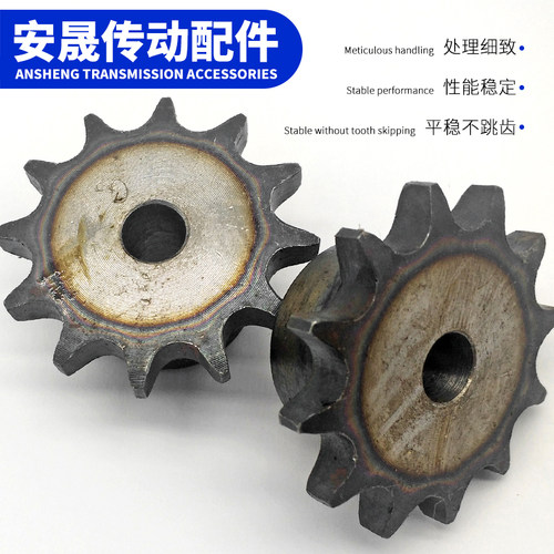 4分链轮台轮配08B链条/齿数/10/11/12/13/14/15/16/17/18/19-30齿 - 图0