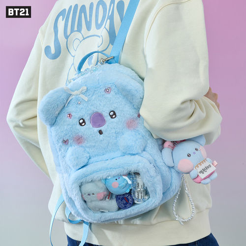 BT21 防弹少年团BABY RIBBONED U 系列毛绒痛包 背包卡通可爱装饰 - 图2