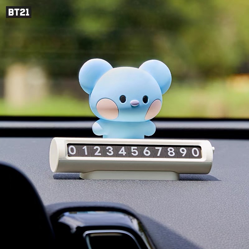 BT21 minini系列停车牌卡通动漫萌趣临时停车号码牌挪车牌line - 图2