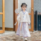 Детское осеннее ханьфу, платье, комплект, китайский стиль