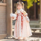 Зимнее детское ханьфу, платье для девочек, китайский стиль