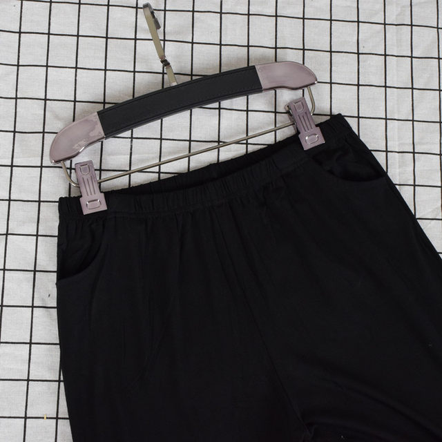 Modal pocket fat mm stretch leggings ແຫນ້ນ