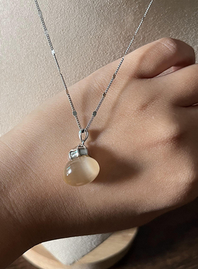 设计师款925纯银镀白金猫眼石