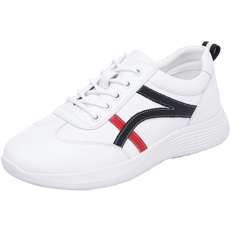 旺奈小白鞋女秋季软底防滑休闲妈妈单鞋青年平底百搭系带圆头女鞋,淘宝优惠券,粉丝福利购,淘宝优惠卷