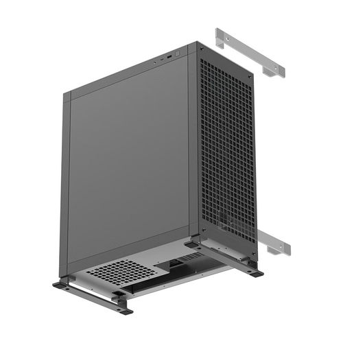 abee pixel one two全铝机箱三向互换/四色像素拼图主板黑色/银色 - 图1