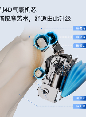 Rovos/荣耀4D机芯智能按摩椅家用全身多功能全自动太空舱躺平C55