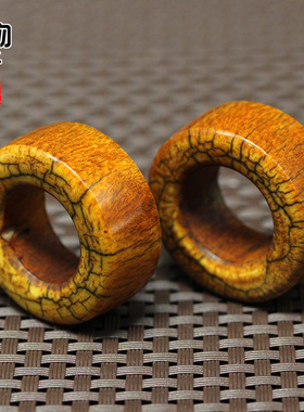 油润骆驼骨做旧做裂骨圈吊坠