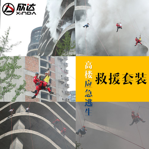 加粗钢丝绳应急逃生绳救援绳高楼火灾逃生救生装备家用高层缓降器 - 图2