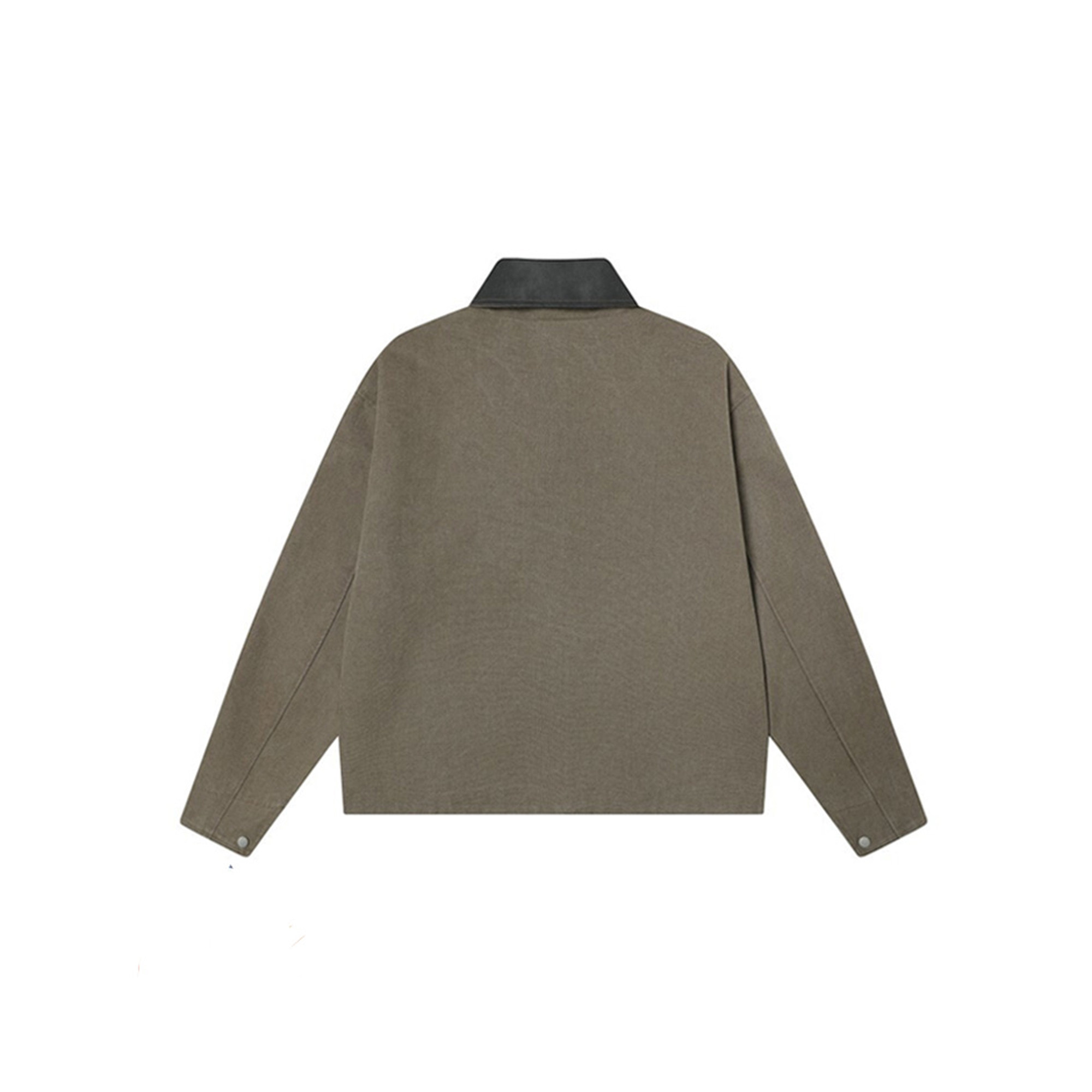 DUSK美式复古小熊刺绣翻领夹克女春秋季设计感宽松中性风休闲外套,淘宝优惠券,粉丝福利购,淘宝优惠卷