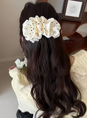 韩系波点泡泡香蕉夹半扎扭扭夹女