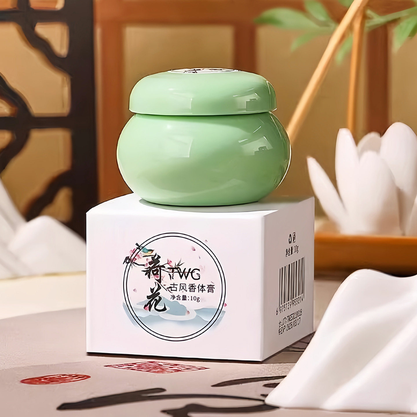 复古风国潮固体香膏栀子花持久留香清新随身便携淡香涂抹学生香膏,淘宝优惠券,粉丝福利购,淘宝优惠卷
