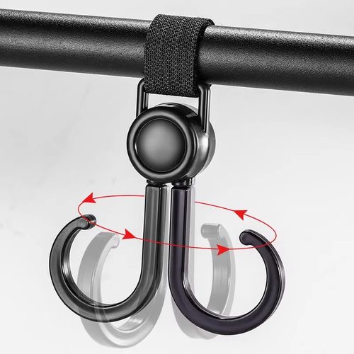 电动车挂钩电瓶车通用钩子承重婴儿车专用挂钩多功能车把扶手挂钩 - 图2