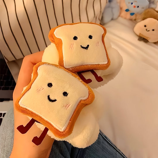 Cute Cheese Toast Face Wash Wrist Strap Waterproof Wet Sleeve