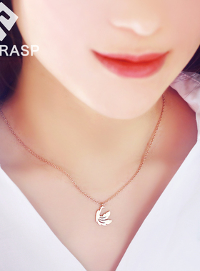 转运凤凰鸟钛钢项链女轻奢高级感