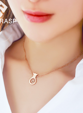 玄学招财钛钢项链女高级感巨好看